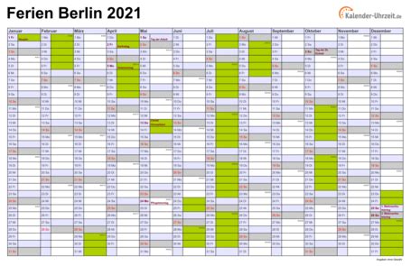 Last minute ausbildungsplätze 2021 in vielen branchen: Ferien Berlin 2021 - Ferienkalender zum Ausdrucken