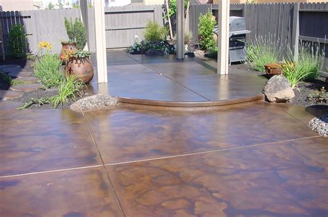 Stained Concrete Patio Ideas
