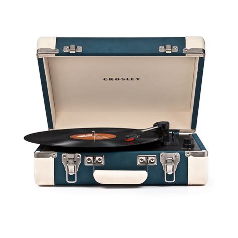 Crosley Executive Retro Turntable Record Player Blue The Retro