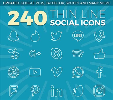 54 Best Social Media Icon Sets For Web Apps And More