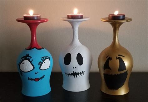 Nightmare Before Christmas Candle Holders Christmas Candle Holders