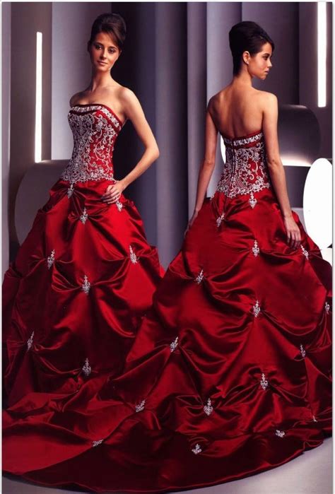 35 Red Wedding Dresses Thatll Leave You Re Thinking White The Knot