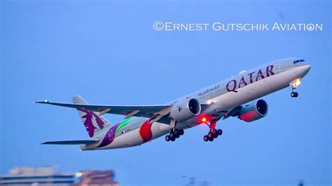 Qatar Fifa World Cup 2022 Livery Boeing 777 300er Arriving Departing