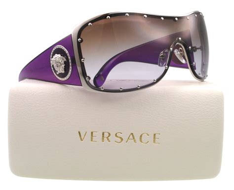 New Versace Sunglasses Ve 2129b Purple 1000 68 Ve2129 Versace Sunglasses Sunglasses