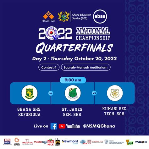 Nsmq 2022 The National Science And Maths Quiz So Far And Quarter