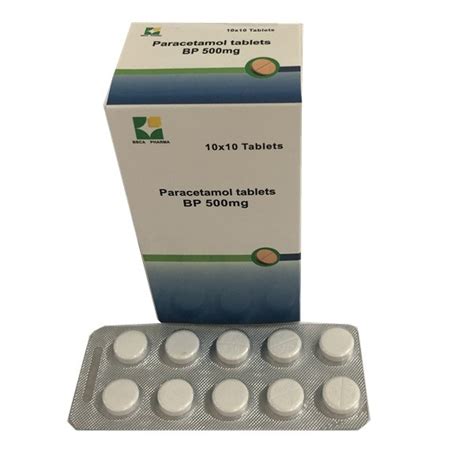 At a standard dose, paracetamol only slightly decreases body temperature. Biochemische Paracetamol-Tablets/Acetaminophen-Tablet mit ...