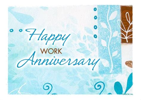 Free Printable Work Anniversary Greeting Cards Templates Printable