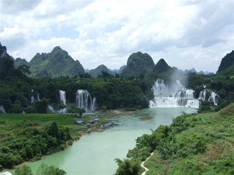 Detian Waterfall Guangxi Province China Waterfall Guangxi Places