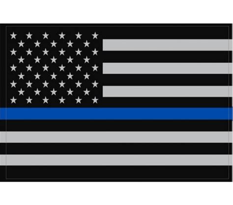 Exclusive Reflective Subdued Thin Blue Line Us Flag Decal Thin Blue