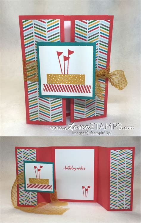 Fun Folds Made Simple Double Gate Fold Card Tutorial Lovenstamps