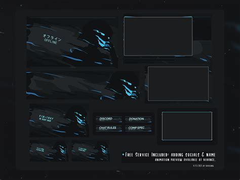 Minimalist Twitch Overlay Stream Packages By Tofulong Dribbble