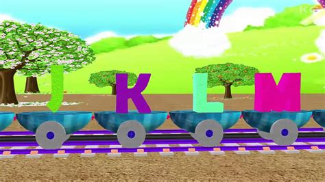 Abcd Train Rhyme 3d Animated Song Abc Alphabet Train Song Youtube