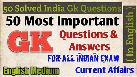 Solved Indian Gk Questions And Answers India Gk Gk Question Answers In English Part
