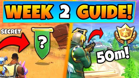 The ones that seem to be affected include search rubber duckies and watch a match. Fortnite WEEK 2 CHALLENGES GUIDE! - SECRET BANNER ...