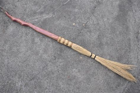 Handmade Cobweb Broom Mauve Flame By Broomhilde On Etsy