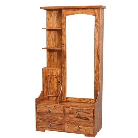 Buy Solid Sheesham Wooden Dressing Table Made With Solid Sheesham Wood