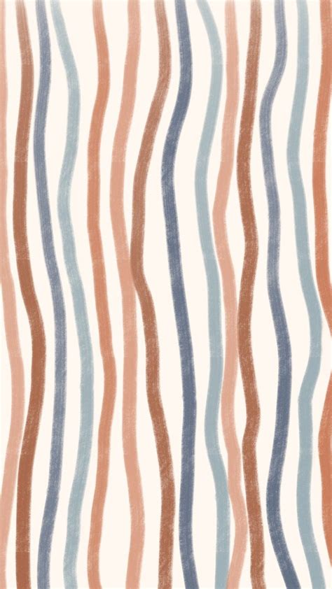 Free Cute Phone Wallpaper Background Stripes Lines Boho Beige