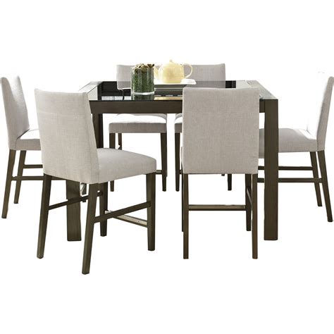 The counter height set is created from rubber wood also often known as asian har.read more. North Stoke 7 Piece Counter Height Dining Set & Reviews ...