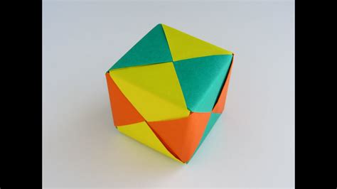 Origami Modular Sonobe Cube Youtube