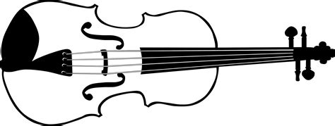 Violin Clipart Black And White Free Images