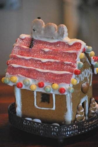 Snoopys Gingerbread Doghouse Cute And Cant Wait To Make It With The