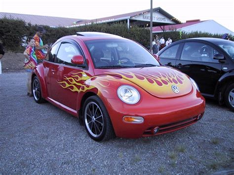 Another One With Flames Vw Super Beetle New Beetle Compact Cars Vw