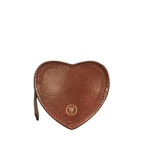 Leather Heart Trinket Case For Her Mirabella By Maxwell Scott Bags