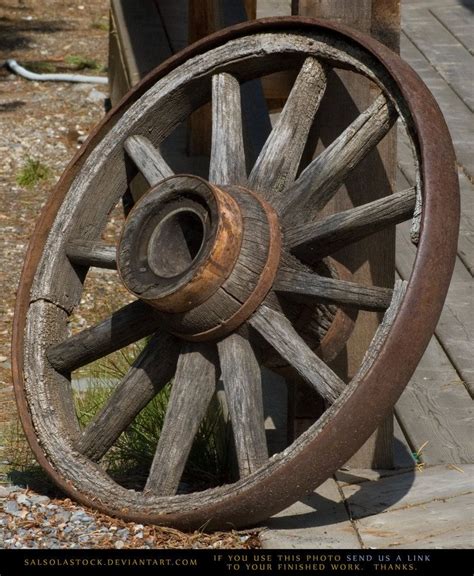 antique wagon wheels | Old Wagon Wheel by SalsolaStock on deviantART