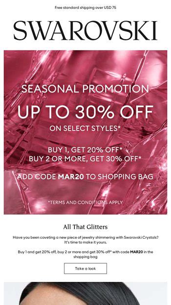 Up To 30 Off Select Styles Swarovski Email Archive