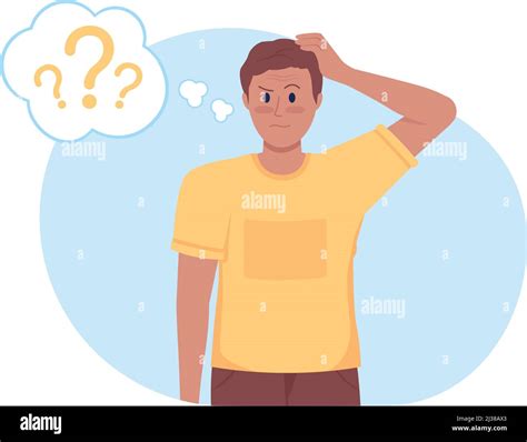 Confusion 2d Vector Isolated Illustration Stock Vector Image And Art Alamy