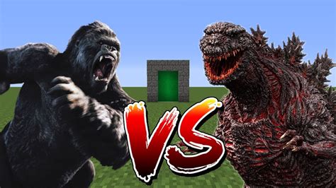 Minecraft Mod Godzilla Vs King Kong Youtube