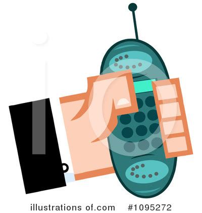 Cell Phone Clipart #213283 - Illustration by Hit Toon