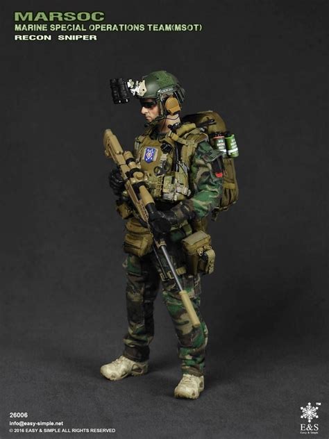 Easyandsimple 26006 Marsoc Msot Recon Sniper Military Action Figures