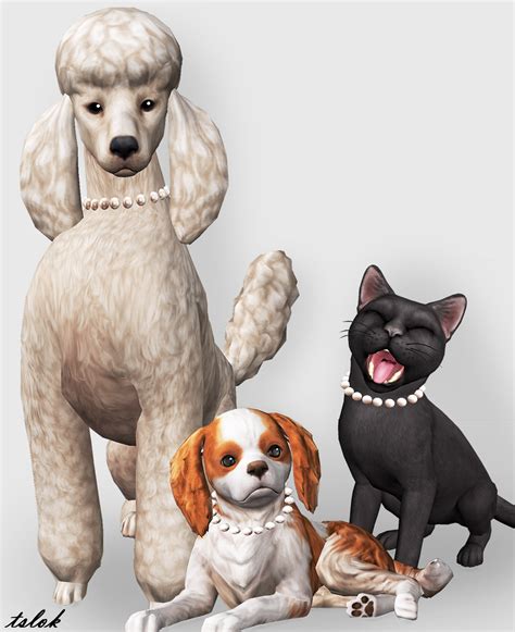 Tagged Dnecklaces Love 4 Cc Finds Sims 4 Pets Sims 4 Sims Pets