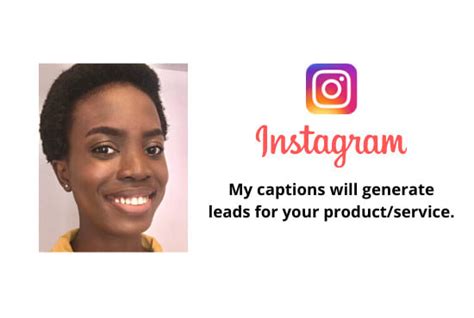Write A Lead Generating Caption For Instagram By Basiliaf Fiverr