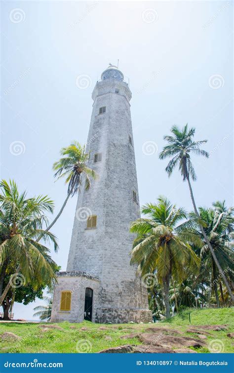 Dondra Lighthouse Southern Point Sri Lanka Stock Image Image Of
