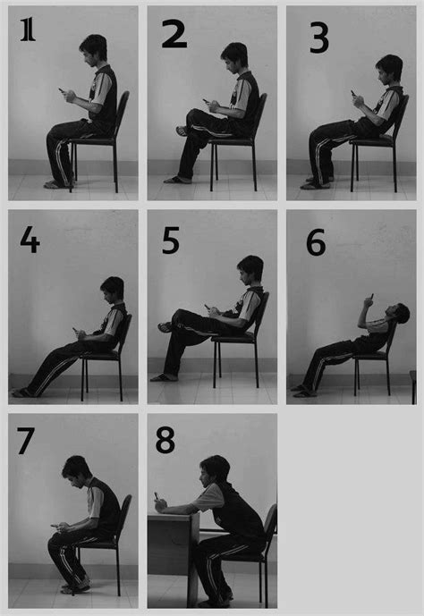 Eight Types Of Sitting Positions Of The User Download Scientific Diagram