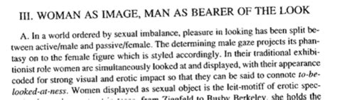 ‘the Male Gaze Theory And Feminism Ma Creative Practice