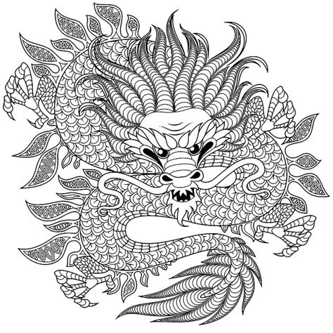 Coloriage Mandala Dragon Beau Photos Dragon Circulaire Dragons