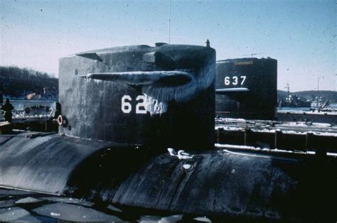 Haddock Ssn 621 And Sturgeon Ssn 637 Moored Together In New London