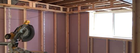 Basement framing to finish a basement framing basement walls and ceilings is the core of any basements101 framing htmlframing a wall or building a wall is an easy project basement framing. Progress: Framing basement walls and soffits - MidMod Midwest