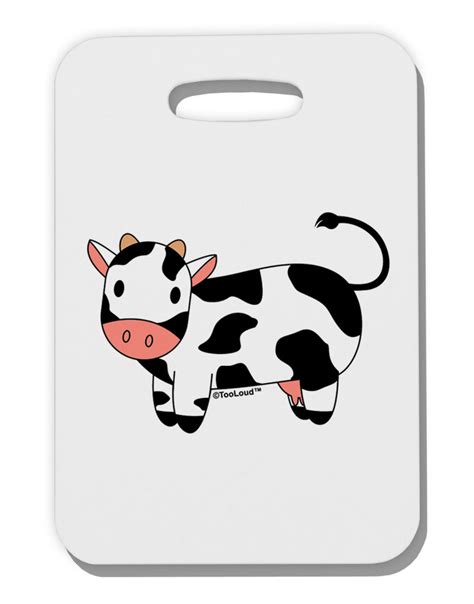 cute cow thick plastic luggage tag davson sales