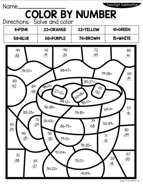 2nd Grade Coloring Pages Math Print