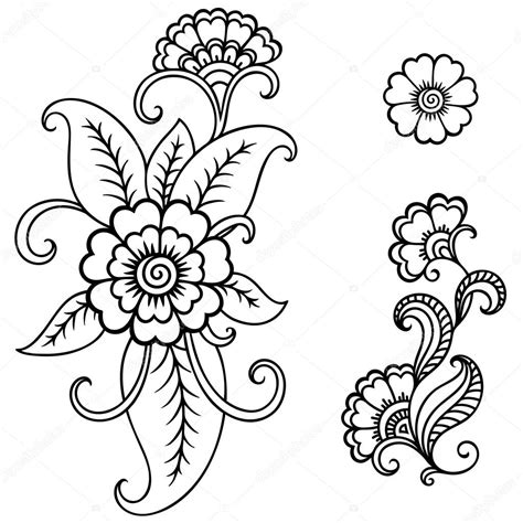 Simple Henna Designs Template Henna Tattoo Flower Templatemehndi