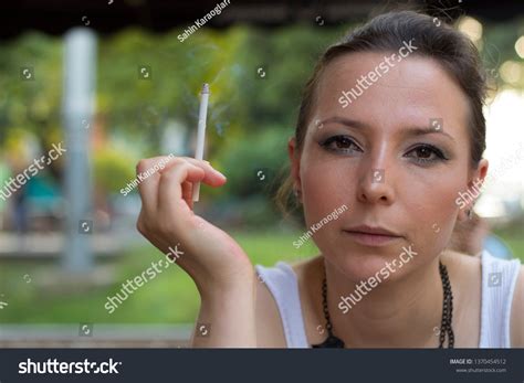 Beautiful Woman Smoker Stock Photo 1370454512 Shutterstock