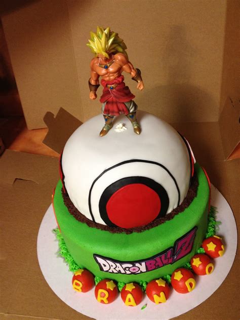 The character and sign are printed on cardstock paper and glued to a lollipop stick. Love to Bake!: Drazon Ball Z Cake