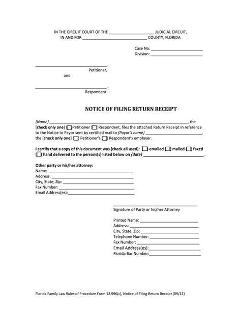 Florida Notice Filing Form Fill Out And Sign Printable Pdf Template