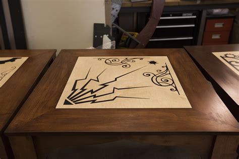 It would also be made of the cedar is one of the best wood for table top but you must remember that it loses its fragrance with time. Resin inlay for Zoo's table tops — BWC