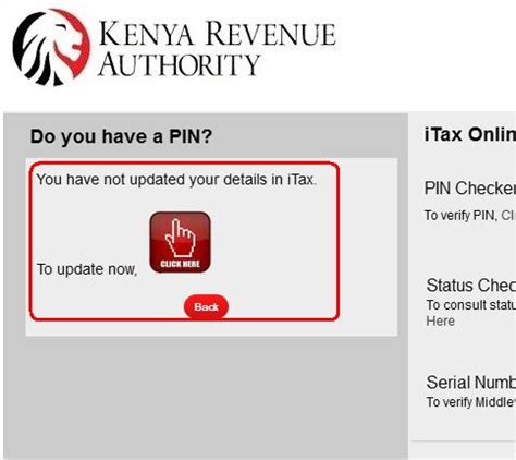 How To Update Kra Pin On Itax Portal Apply For Kra Services Online