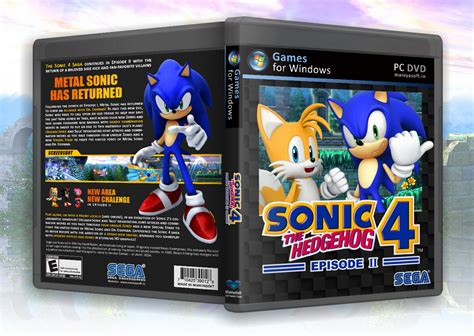 Viewing Full Size Sonic The Hedgehog 4 Episode Ii Box Cover